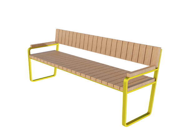 Bench with back 